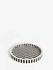 Black & White Zig Zag Pattern Tray - Image 4 of 4
