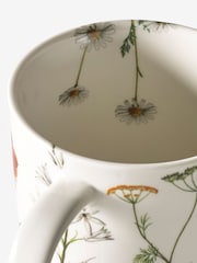 Kew Gardens Set of 2 White Wild Floral Mugs - Image 3 of 3