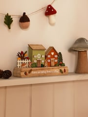 Natural Autumnal House Scene Ornament - Image 1 of 4