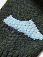Joules Boys' Burton Green Intarsia Knitted Jumper - Image 3 of 5