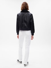 Gap White Vintage Slim Stretch High Waisted Jeans - Image 4 of 7