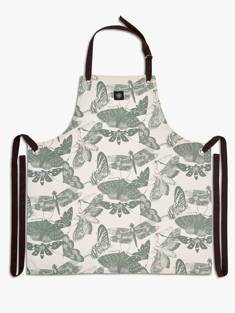 Kew Gardens Green Living Jewels Oven 100% Cotton Glove & Apron Set - Image 4 of 4