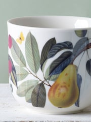 Kew Gardens Set of 2 White Fruit Floral Mugs - Image 2 of 3