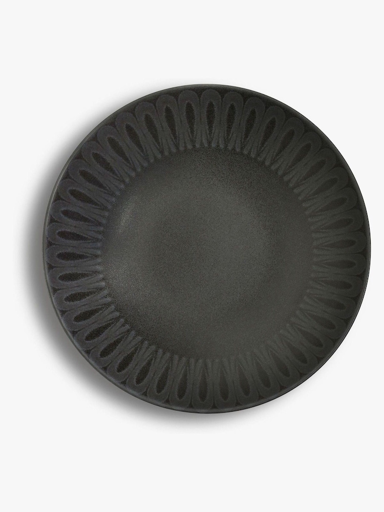Kew Gardens Black Living Jewels Set of 4 Pasta Bowls - Image 2 of 3