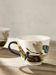 Kew Gardens Set of 2 White Living Jewels Mugs - Image 1 of 3