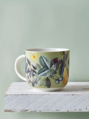 Kew Gardens Set of 2 Green Fruit Floral Mugs - Image 1 of 3
