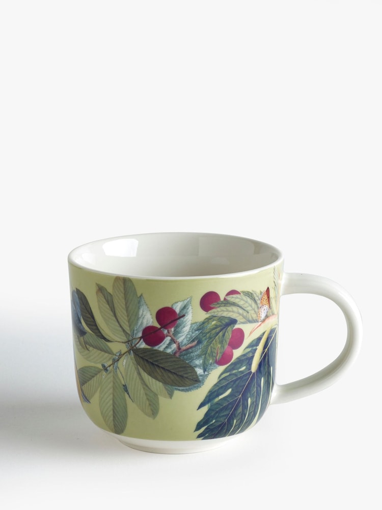Kew Gardens Set of 2 Green Fruit Floral Mugs - Image 2 of 3