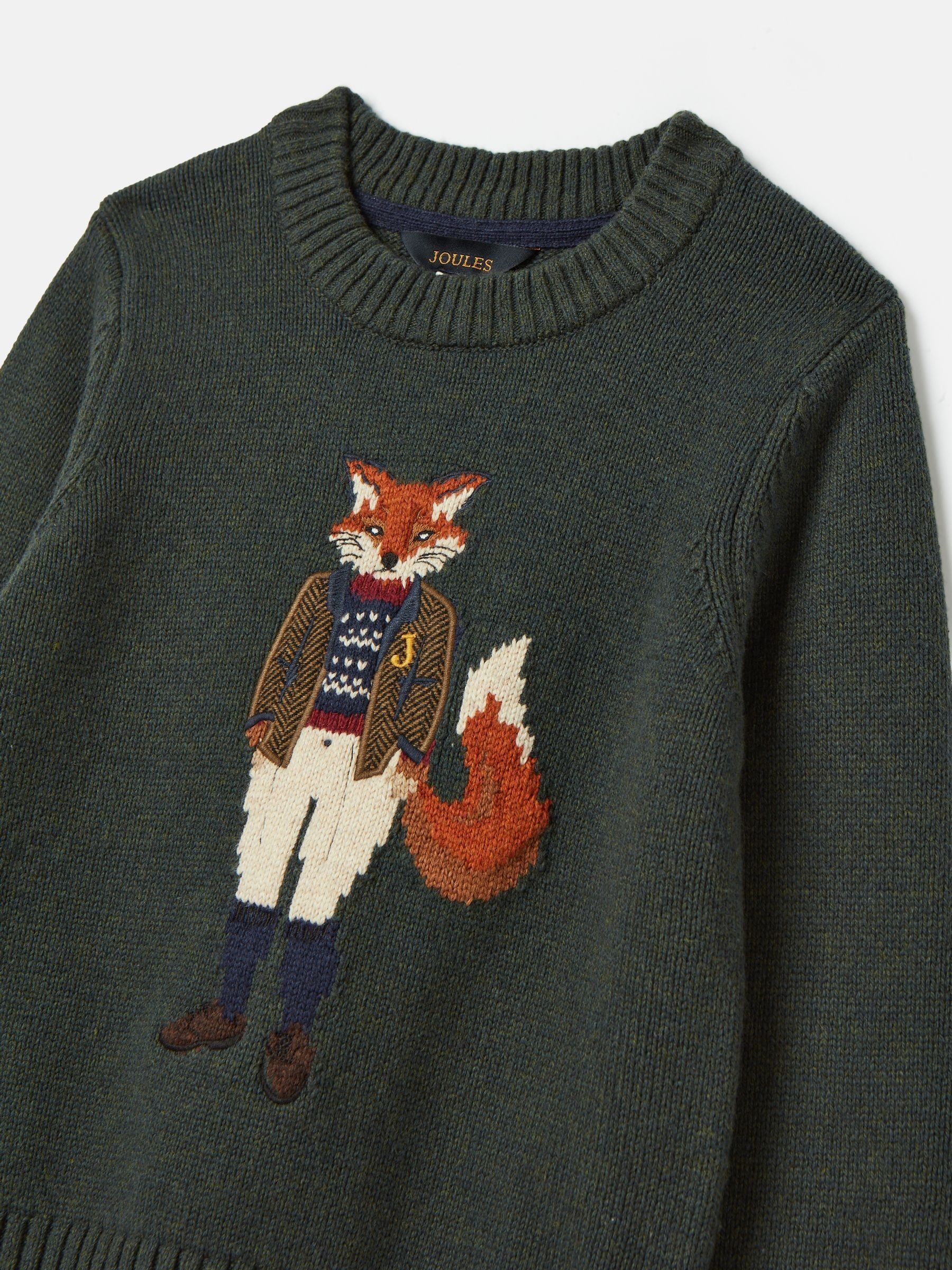 Joules christmas fox jumper new arrivals