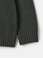 Joules Kids' Jonty Green Intarsia Fox Artwork Jumper - Image 4 of 5