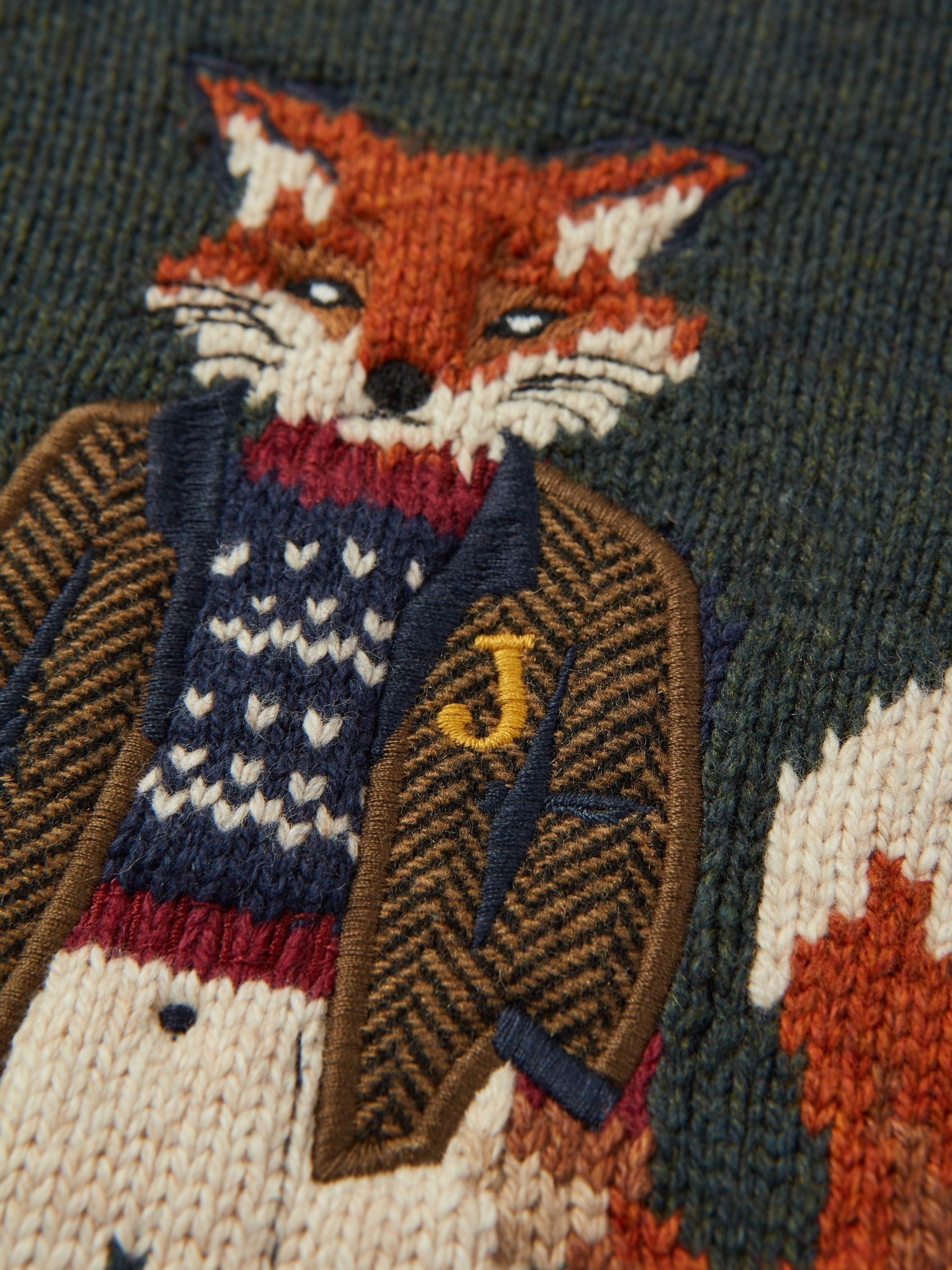 Joules christmas fox jumper top