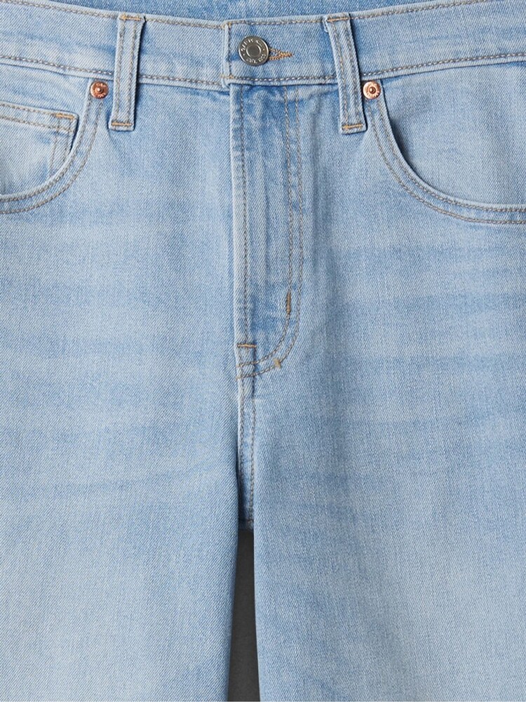 Gap Hochtaillierte Jeans mit weitem Bein und rohem Saum - Bild 2 von 6