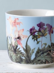 Kew Gardens Set of 2 Blue Bee Floral Mugs - Image 2 of 3