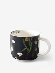 Kew Gardens Set of 2 Navy Blue Wild Floral Mugs - Image 2 of 3