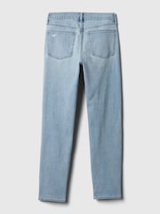 Gap Blue Mid Rise Rip Knee Girlfriend Jeans - Image 5 of 5