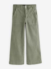 Gap Green High Waisted Wide Leg Utility Jeans - Image 5 of 9