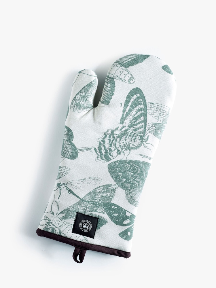 Kew Gardens Green Living 100% Cotton Jewels Oven Glove & Tea Towel Set - Image 2 of 2