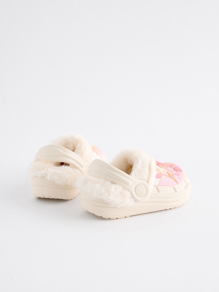 Crème - Chaussons sabots doublés de fausse fourrure - Image 2 of 2