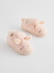 Neutral Cream Bunny Corduroy Cupsole Slippers - Image 1 of 7