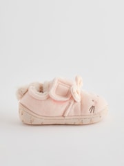 Neutral Cream Bunny Corduroy Cupsole Slippers - Image 3 of 7