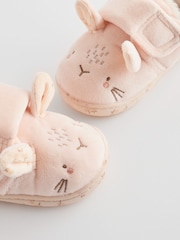 Neutral Cream Bunny Corduroy Cupsole Slippers - Image 6 of 7