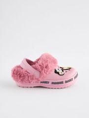 Pink Minnie Mouse Faux Fur Lined Clog Slippers - Image 2 of 5