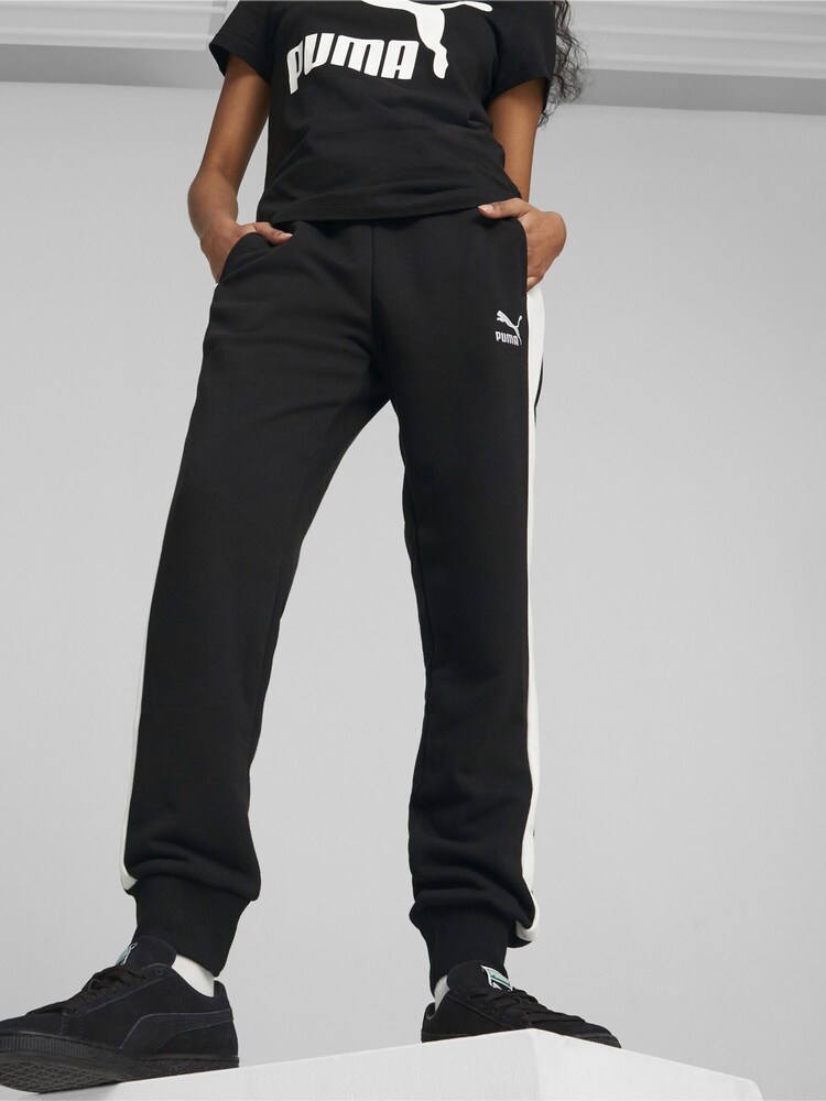Black Iconic T7 Womens Track Joggers - Image 1 of 7 Black Iconic T7 Womens Track Joggers - Image 1 of 7