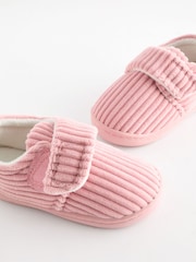 Pink Cord Corduroy Cupsole Slippers - Image 5 of 6