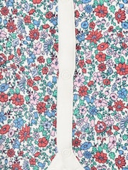 Joules Girls' Razamataz Blue Ditsy Print Cotton Babygrow - Image 4 of 4