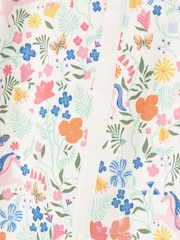 Joules Girls' Razamataz Cream Horse Print Cotton Babygrow - Image 3 of 4