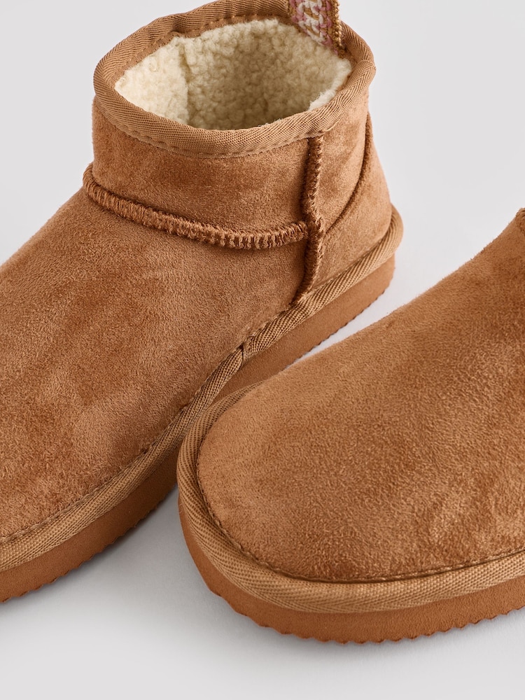 Tan Brown Pull On Slippers - Image 3 of 6