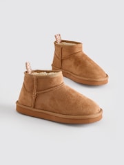 Tan Brown Pull On Slippers - Image 5 of 6