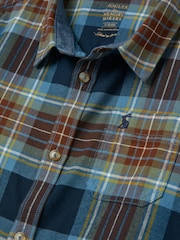 Joules Boys' Buchanan Blue Checked Shirt - Image 3 of 5