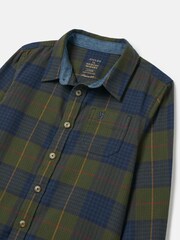 Joules Boys' Buchanan Green Checked Shirt - Image 3 of 5