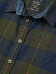Joules Boys' Buchanan Green Checked Shirt - Image 5 of 5