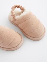 Neutral Quilted Mules Slippers - Image 3 of 5
