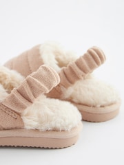 Neutral Quilted Mules Slippers - Image 4 of 5