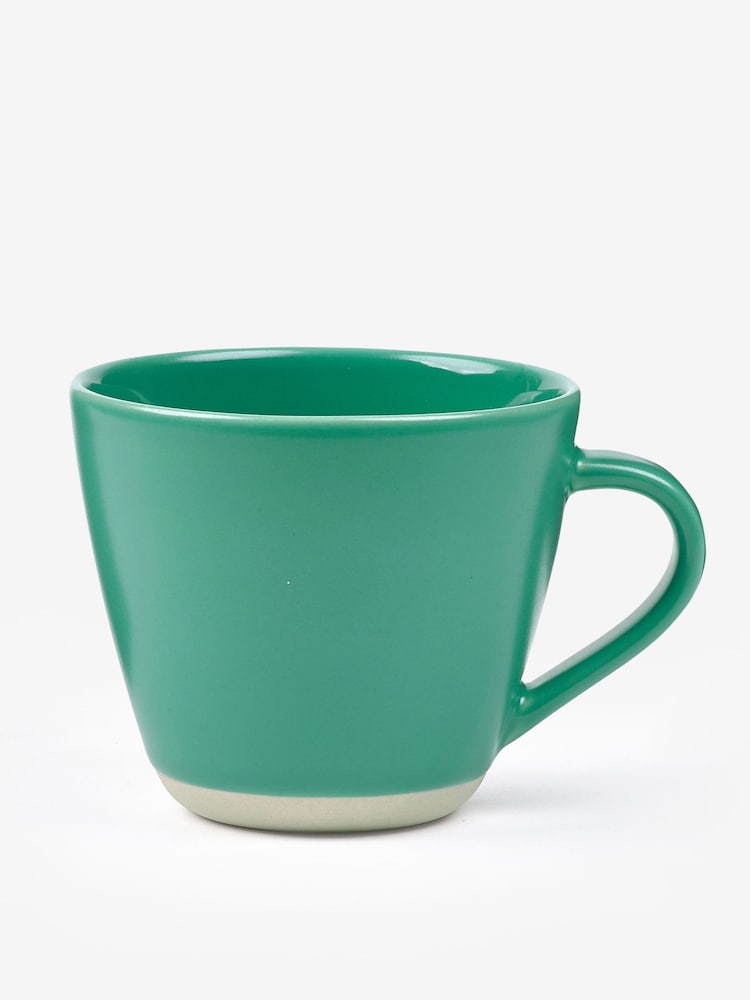 Sur La Table Set of 4 Green Colour Me Happy Mugs - Image 2 of 2 Sur La Table Set of 4 Green Colour Me Happy Mugs - Image 2 of 2