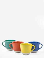 Sur La Table Set of 4 Colour Me Happy Espresso Mugs - Image 3 of 4