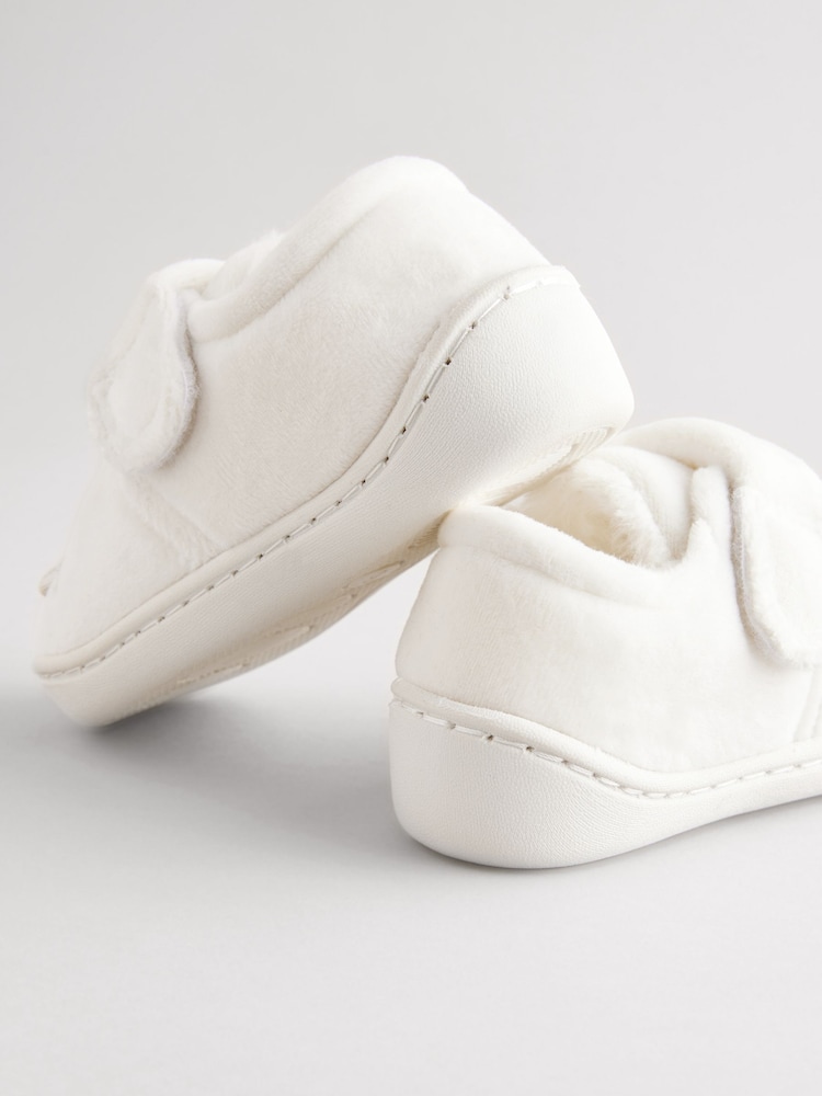White Fairy Mouse Corduroy Cupsole Slippers - Image 4 of 6