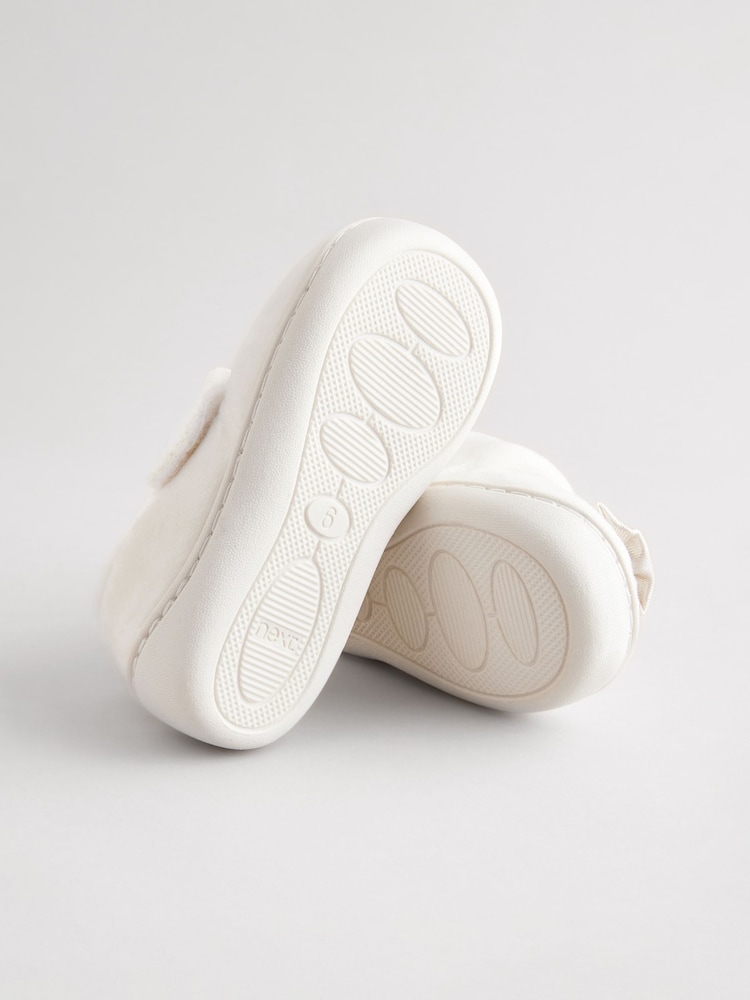 White Fairy Mouse Corduroy Cupsole Slippers - Image 5 of 6