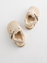 Neutral Corduroy Corkbed Slippers - Image 7 of 7