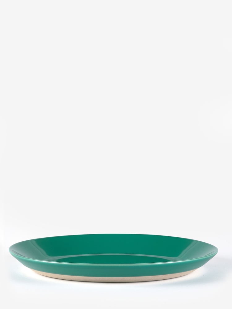 Sur La Table Set of 4 Green Colour Me Happy Dinner Plates 27.5cm - Image 2 of 4