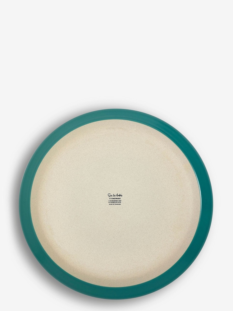 Sur La Table Set of 4 Green Colour Me Happy Dinner Plates 27.5cm - Image 4 of 4