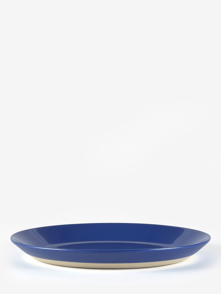 Sur La Table Set of 4 Blue Colour Me Happy Dinner Plates 27.5cm - Image 2 of 4