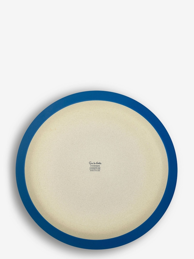 Sur La Table Set of 4 Blue Colour Me Happy Dinner Plates 27.5cm - Image 4 of 4