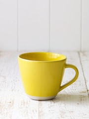 Sur La Table Set of 4 Yellow Colour Me Happy Mugs - Image 1 of 2