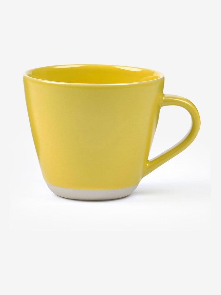 Sur La Table Set of 4 Yellow Colour Me Happy Mugs - Image 2 of 2