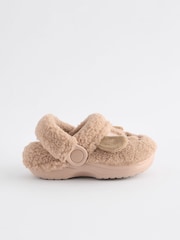 Brown Borg Dog Faux Fur Clog Slippers - Image 2 of 5
