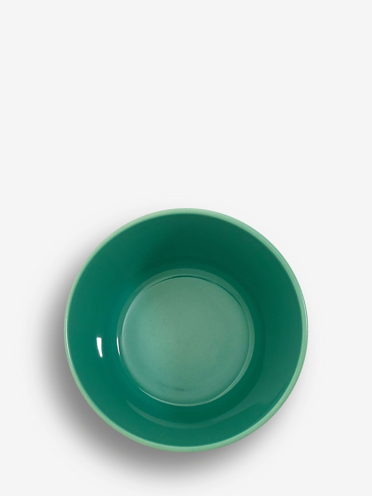 Sur La Table Set of 4 Green Colour Me Happy Cereal Bowls 13.5cm - Image 2 of 3