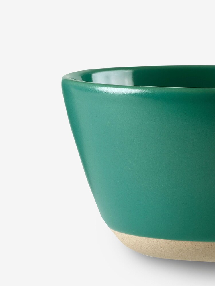 Sur La Table Set of 4 Green Colour Me Happy Cereal Bowls 13.5cm - Image 4 of 4
